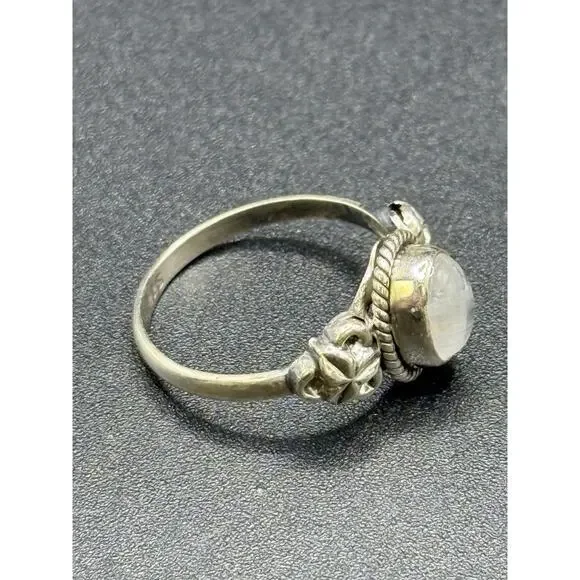Sterling Silver 925 Moonstone Ring size 7 - Picture 8 of 12